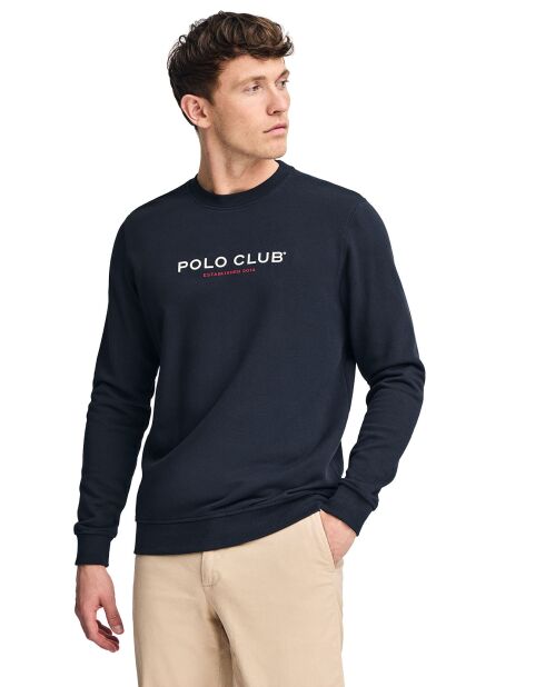 Sweat Est Minimal Title Rubber Ft bleu marine