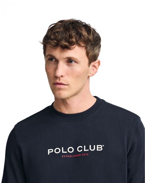 Sweat Est Minimal Title Rubber Ft bleu marine