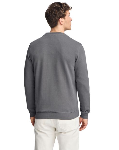 Sweat Est Minimal Title Rubber Ft gris foncé
