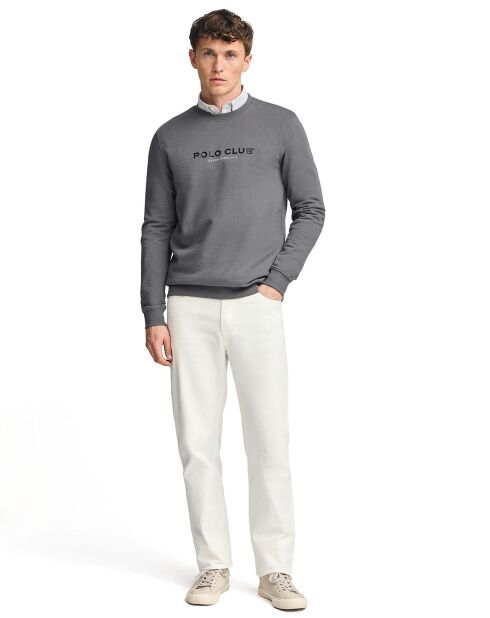 Sweat Est Minimal Title Rubber Ft gris foncé