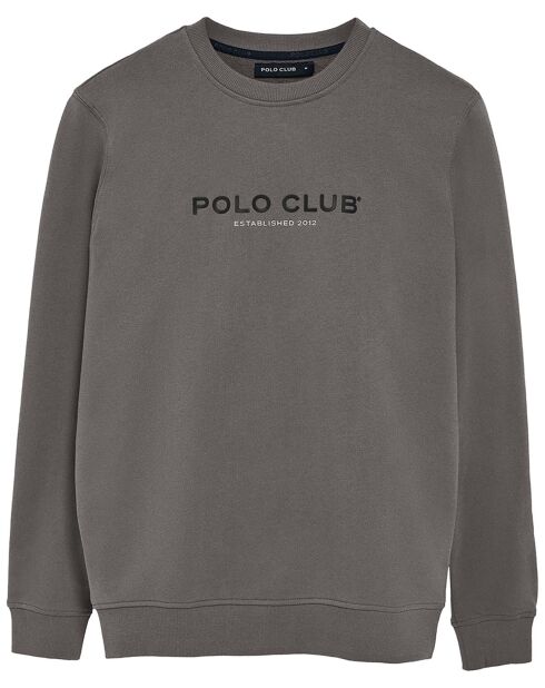 Sweat Est Minimal Title Rubber Ft gris foncé