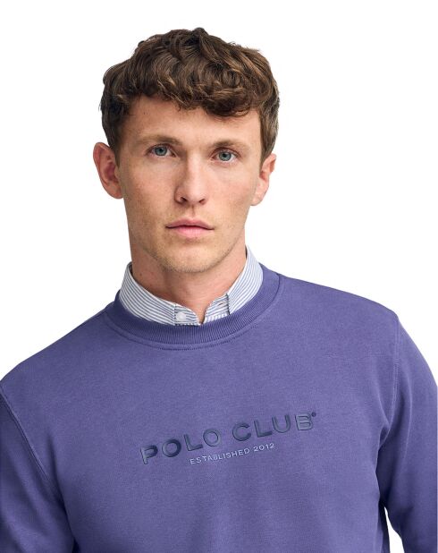 Sweat Est Minimal Title Rubber Ft bleu-violet