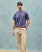 T-Shirt Est Minimal Title Rubber bleu-violet