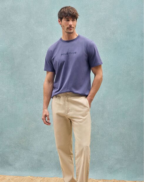 T-Shirt Est Minimal Title Rubber bleu-violet