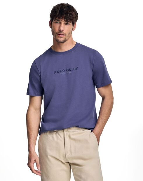 T-Shirt Est Minimal Title Rubber bleu-violet