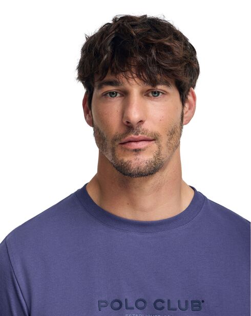 T-Shirt Est Minimal Title Rubber bleu-violet