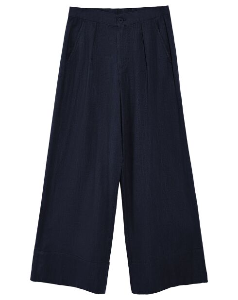 Pantalon en Lin mélangé Deia bleu marine