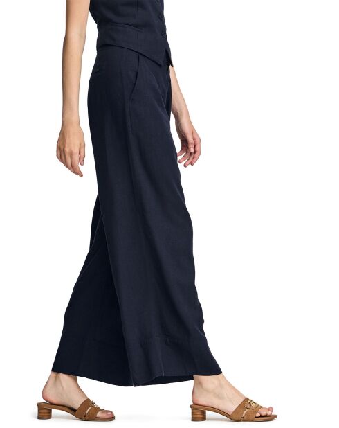 Pantalon en Lin mélangé Deia bleu marine