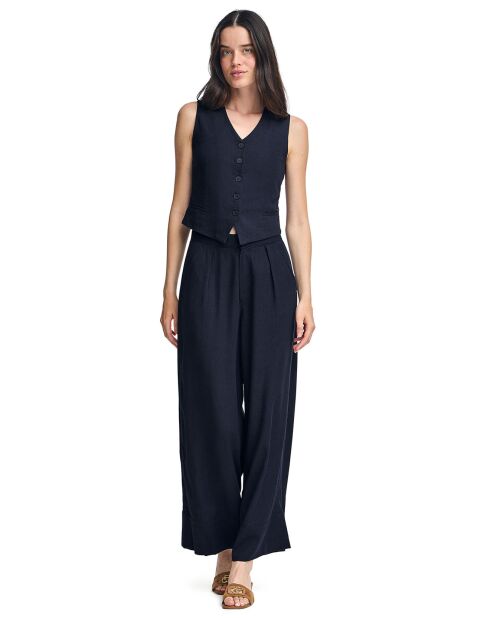 Pantalon en Lin mélangé Deia bleu marine