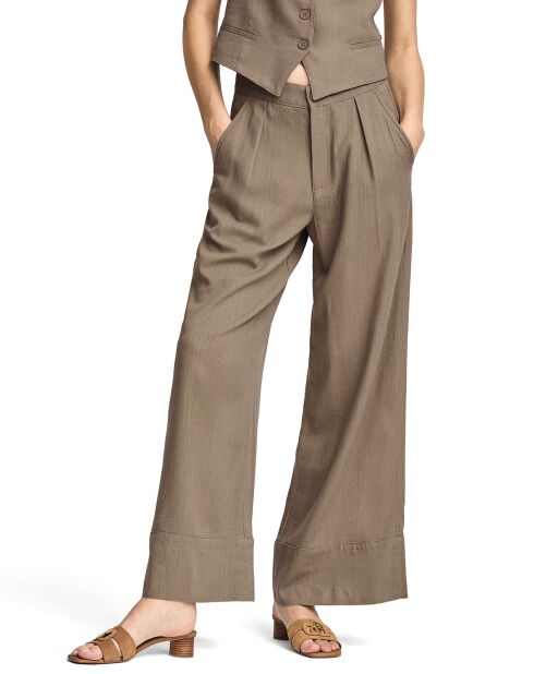 Pantalon en Lin mélangé Deia taupe