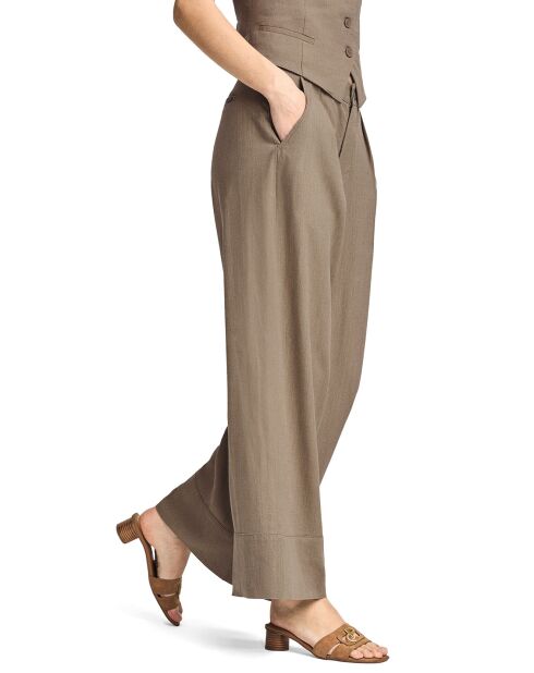 Pantalon en Lin mélangé Deia taupe