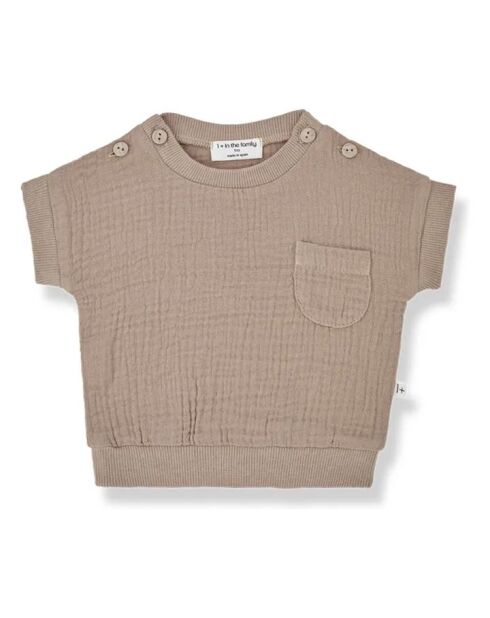 T-shirt Daniele Mousseline camel