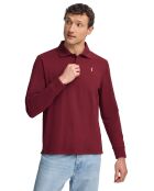 Polo manches longues Rigby Go grenat