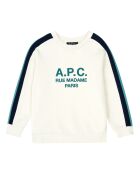 Sweat Jani Coton Bio Ecru vert