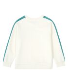 Sweat Jani Coton Bio Ecru vert