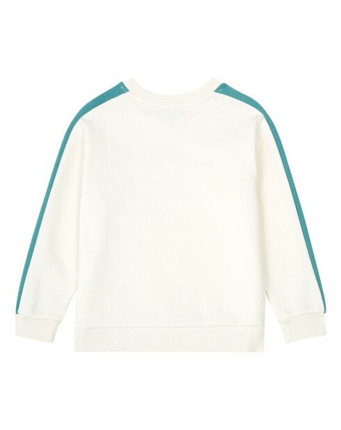 Sweat Jani Coton Bio Ecru vert