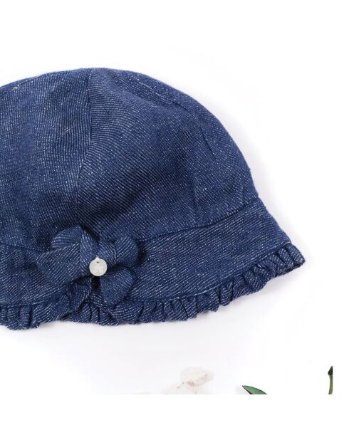 Chapeau Lin Noeud bleu