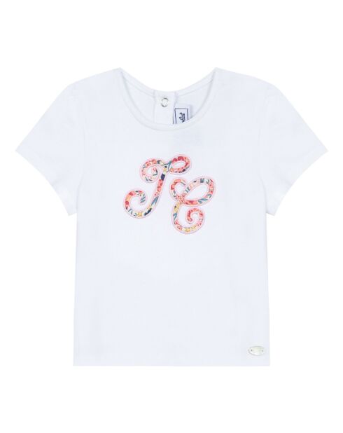 T-Shirt Capsule Liberty blanc/rose