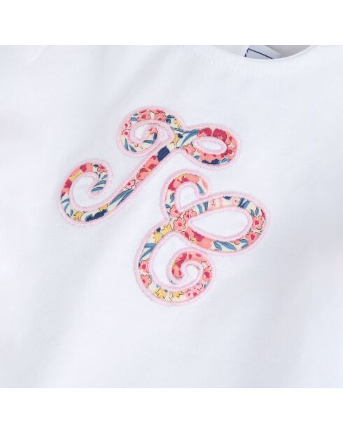 T-Shirt Capsule Liberty blanc/rose