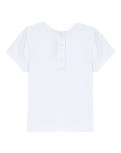 T-Shirt Capsule Liberty blanc/rose