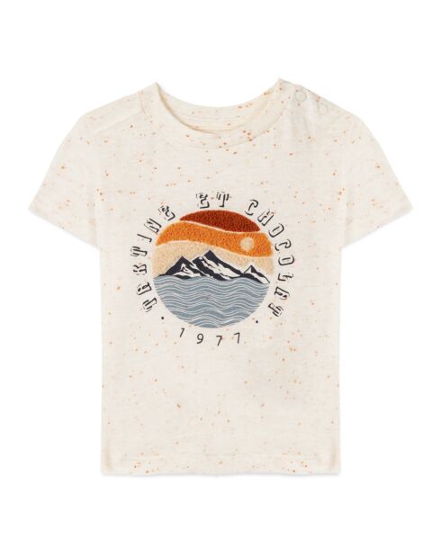 T-Shirt Texturé 1977 écru