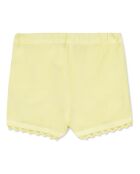 Short Broderie jaune pâle