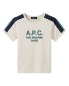 T-Shirt Tili Coton Bio Ecru vert