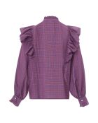Blouse Albi Vichy Voile de Coton violette