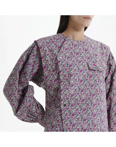 Blouse Topaz Popeline Imprimé Floral rose