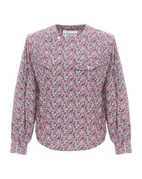 Blouse Topaz Popeline Imprimé Floral rose