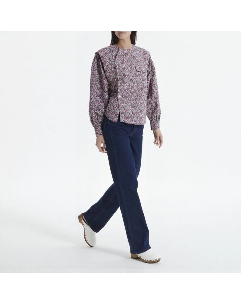 Blouse Topaz Popeline Imprimé Floral rose