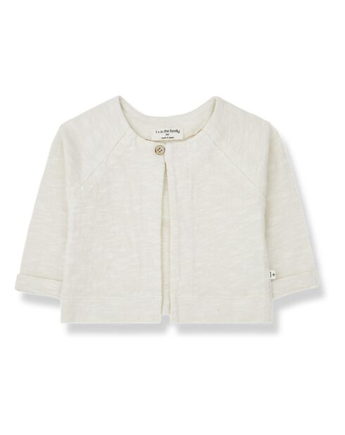 Gilet en Coton Flammé Nuna écru