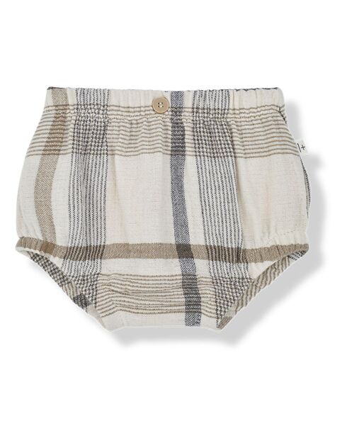 Bloomer à Carreaux Amadeo écru/beige/gris
