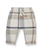 Pantalon à Carreaux  Icaro écru/beige/gris
