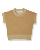 T-shirt Bianca Eponge jaune moutarde
