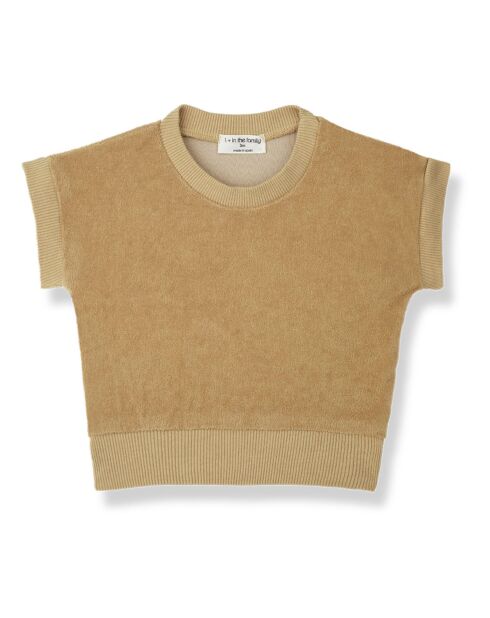 T-shirt Bianca Eponge jaune moutarde