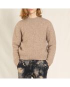 Pull en Laine Merinos Lona beige