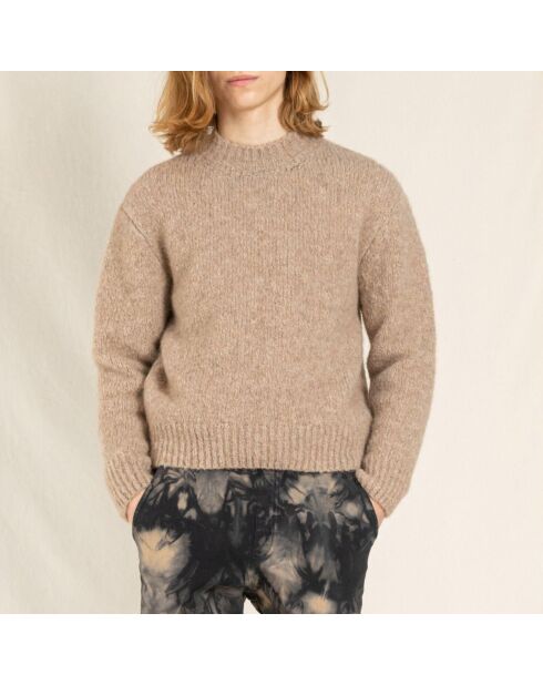 Pull en Laine Merinos Lona beige