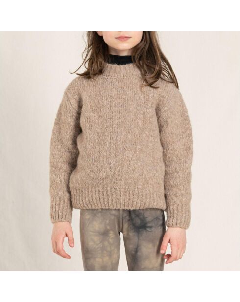 Pull en Laine Merinos Lona beige