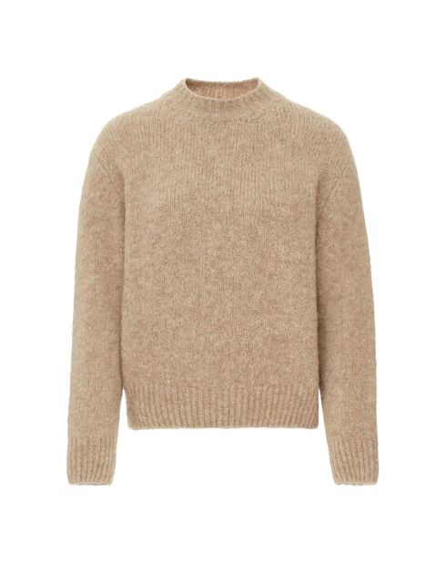 Pull en Laine Merinos Lona beige