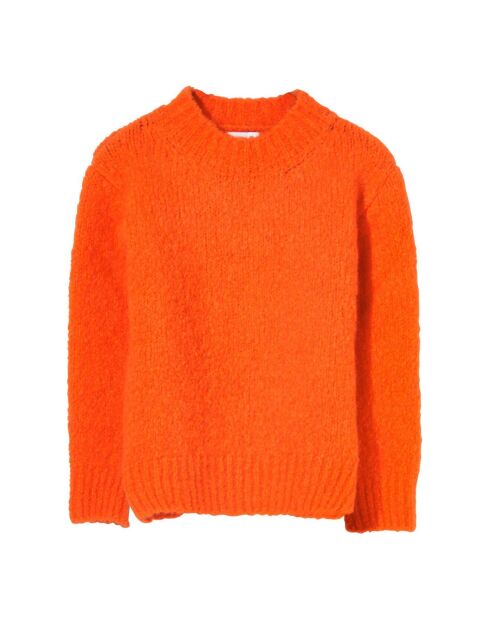 Pull en Laine Merinos Lona orange