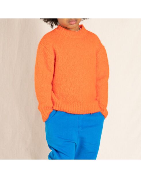 Pull en Laine Merinos Lona orange
