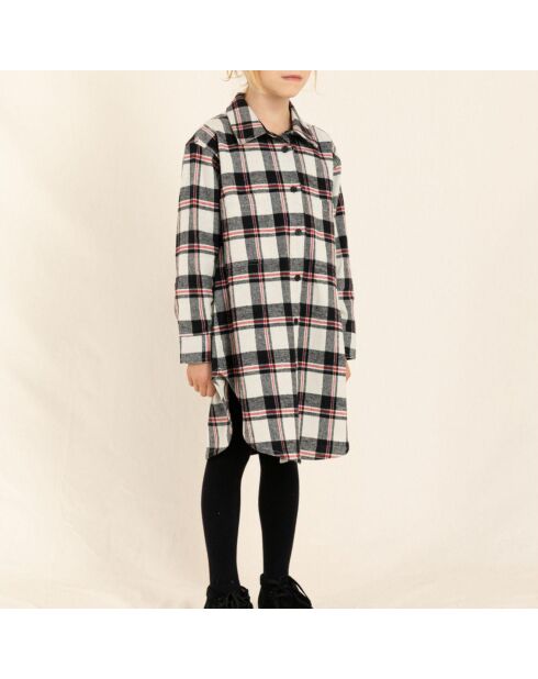 Robe Chemise Chloe écru/noir