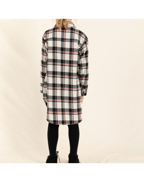 Robe Chemise Chloe écru/noir