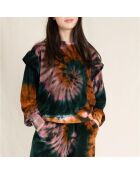 Sweat Velours Tie and Dye Carly multicolore