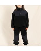Jogger Sherpa Bi-matière Connie noir