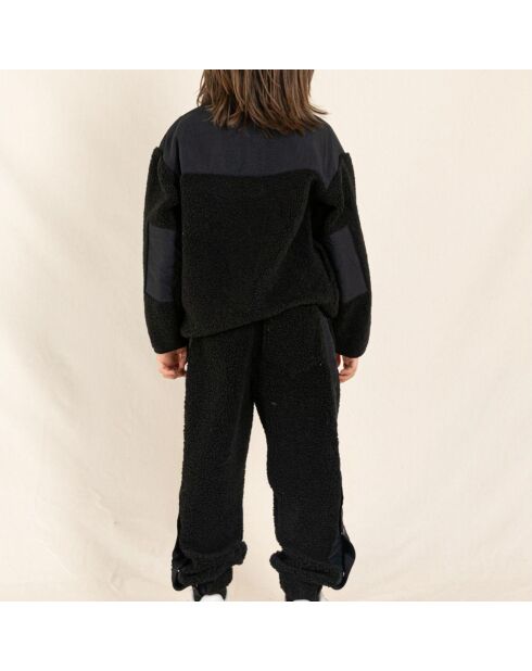 Jogger Sherpa Bi-matière Connie noir