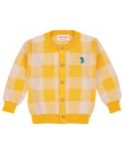 Cardigan Vichy jaune