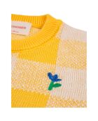 Cardigan Vichy jaune