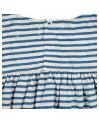 Robe en Coton Bio Rayée bleu marine